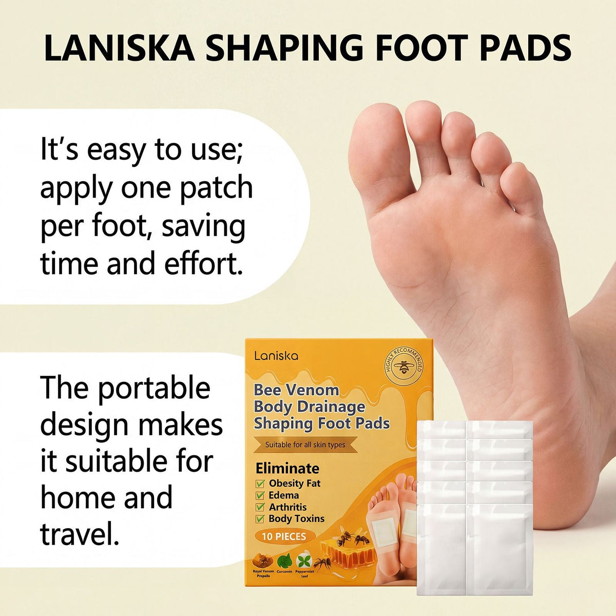 Moisturizing Foot Pads with Bee Venom