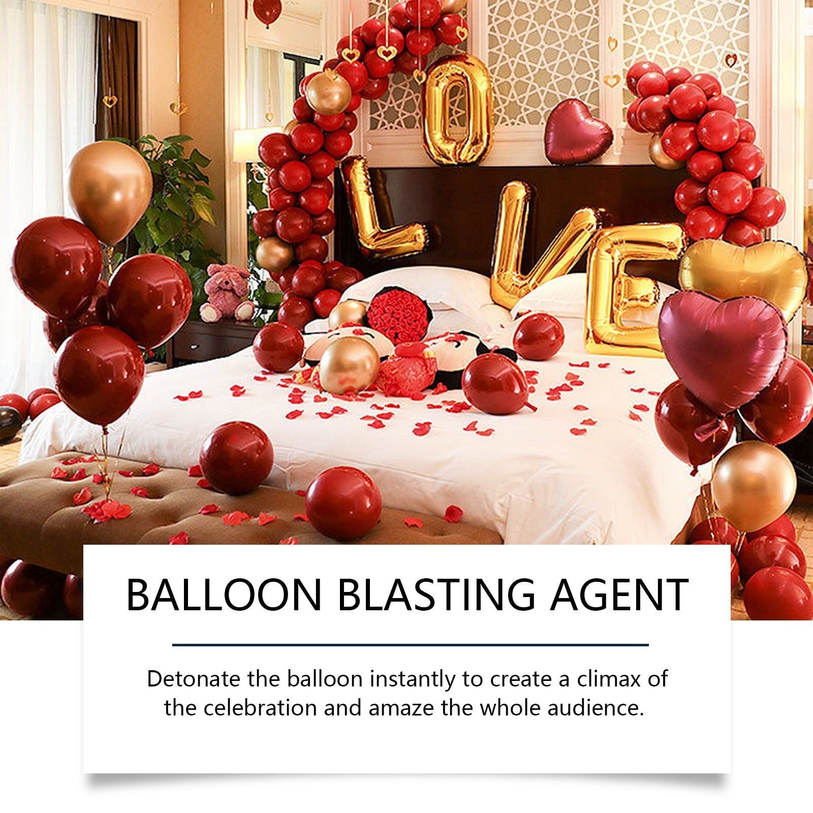 Create a Festive Atmosphere with Balloon Agent, Safe Wedding Room Decor, Easy to Use ,100ml