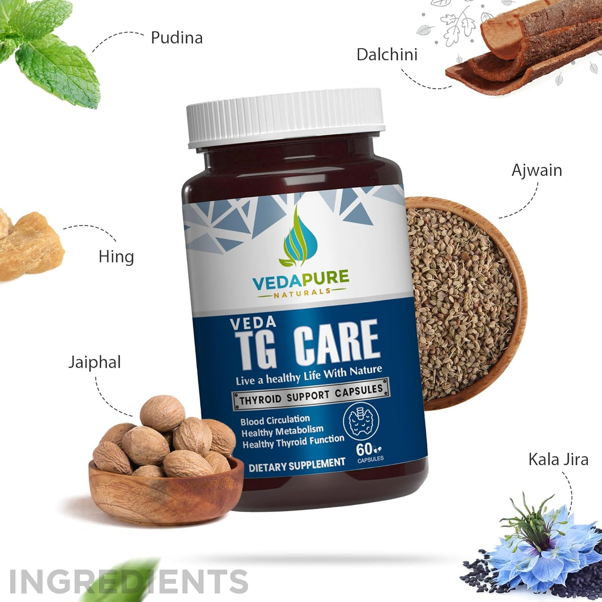 VEDAPURE TG Care 60 Capsule