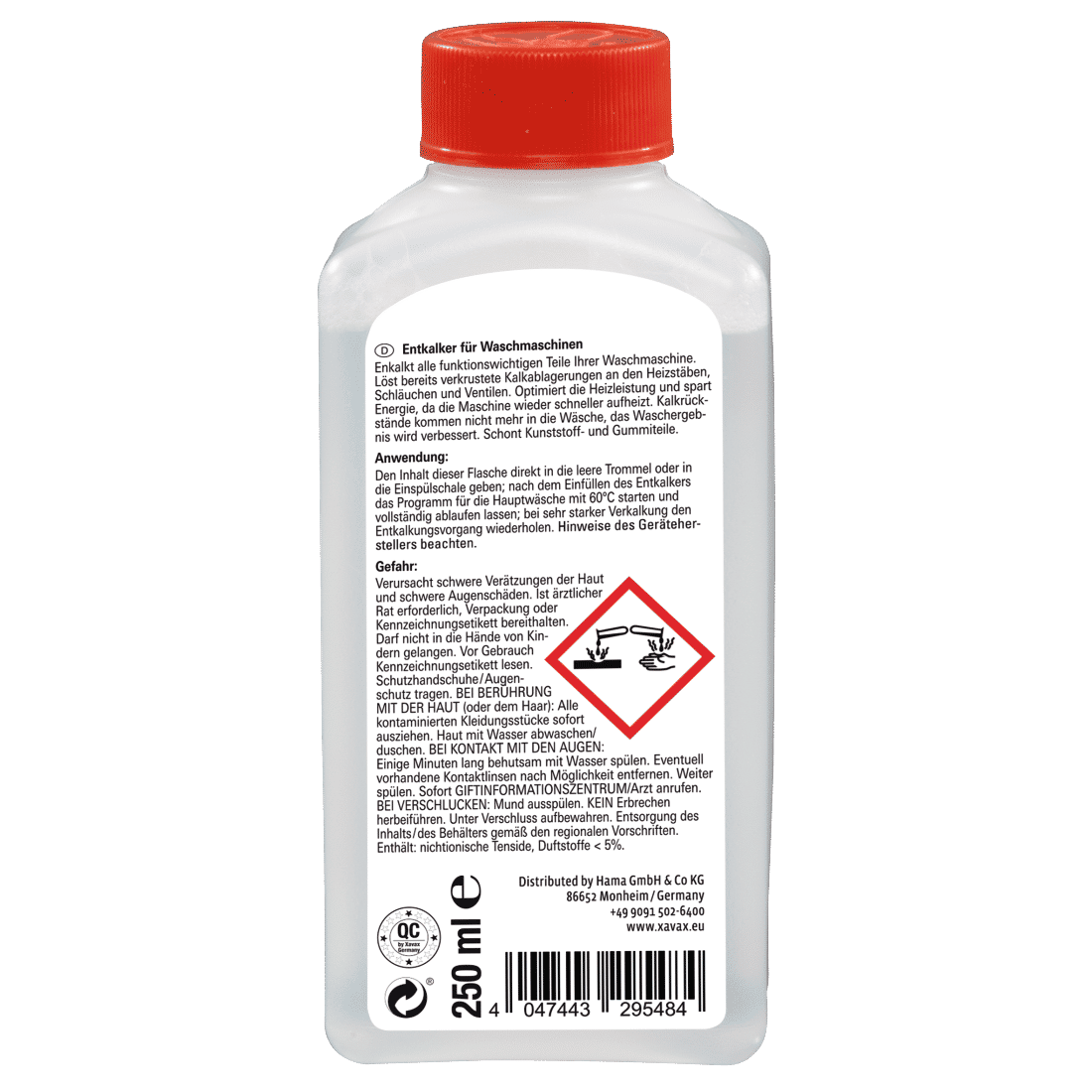 XAVAX 111724 Washing Maschine Discaler, 250 ml