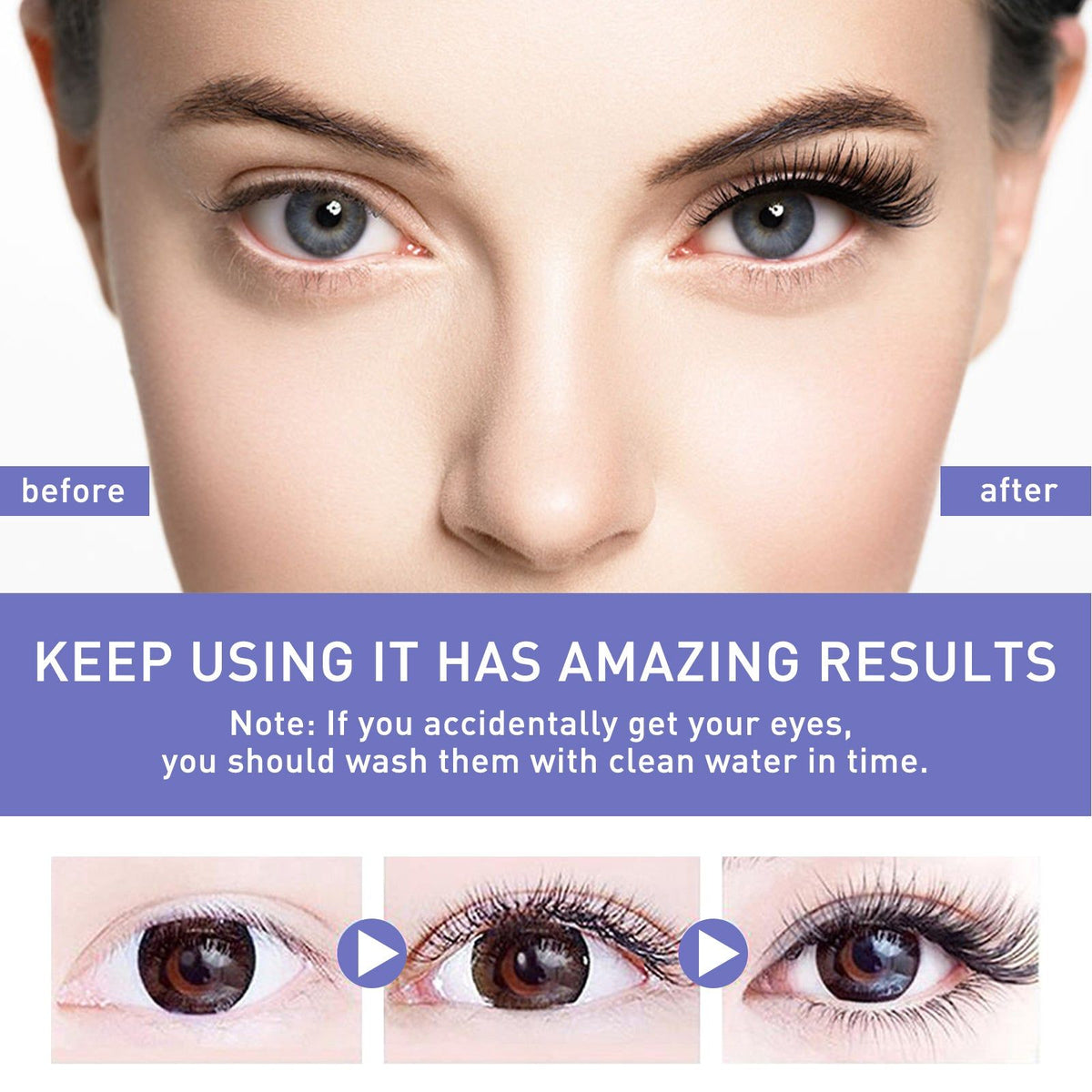 Black Curl Eyelash Essential Oil, Natural Moisturizer, Long Curl, Nourishing Lash Serum ,10ml/box