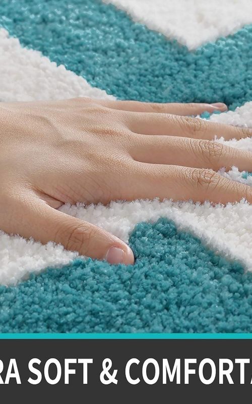AIESY® Beautiful Luxury Rectangle Quick Dry Bath Mat