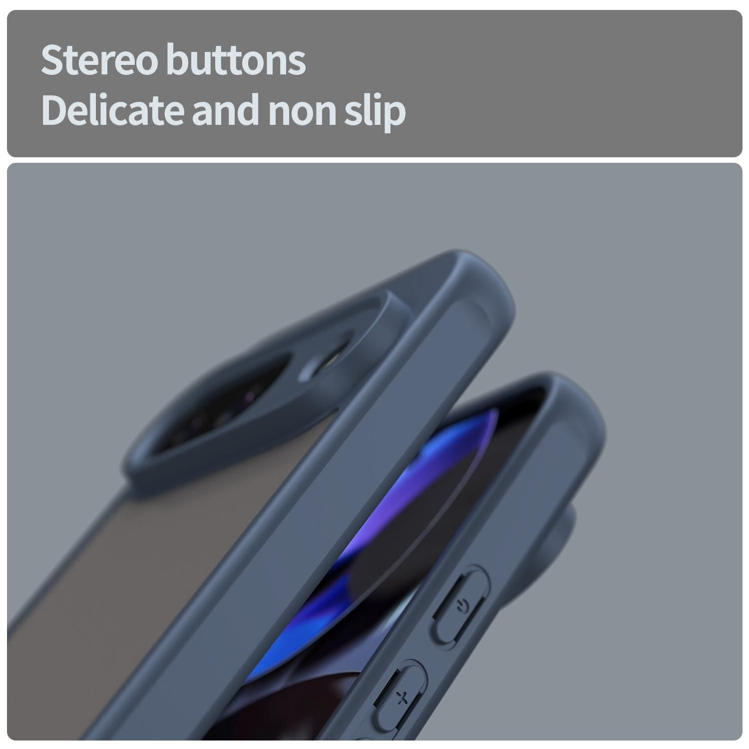 TPU Hybrid PC Frosted Phone Case For Google Pixel 9