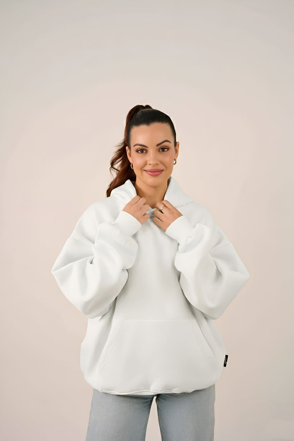 MULU Classic Oversized Hoodie - White