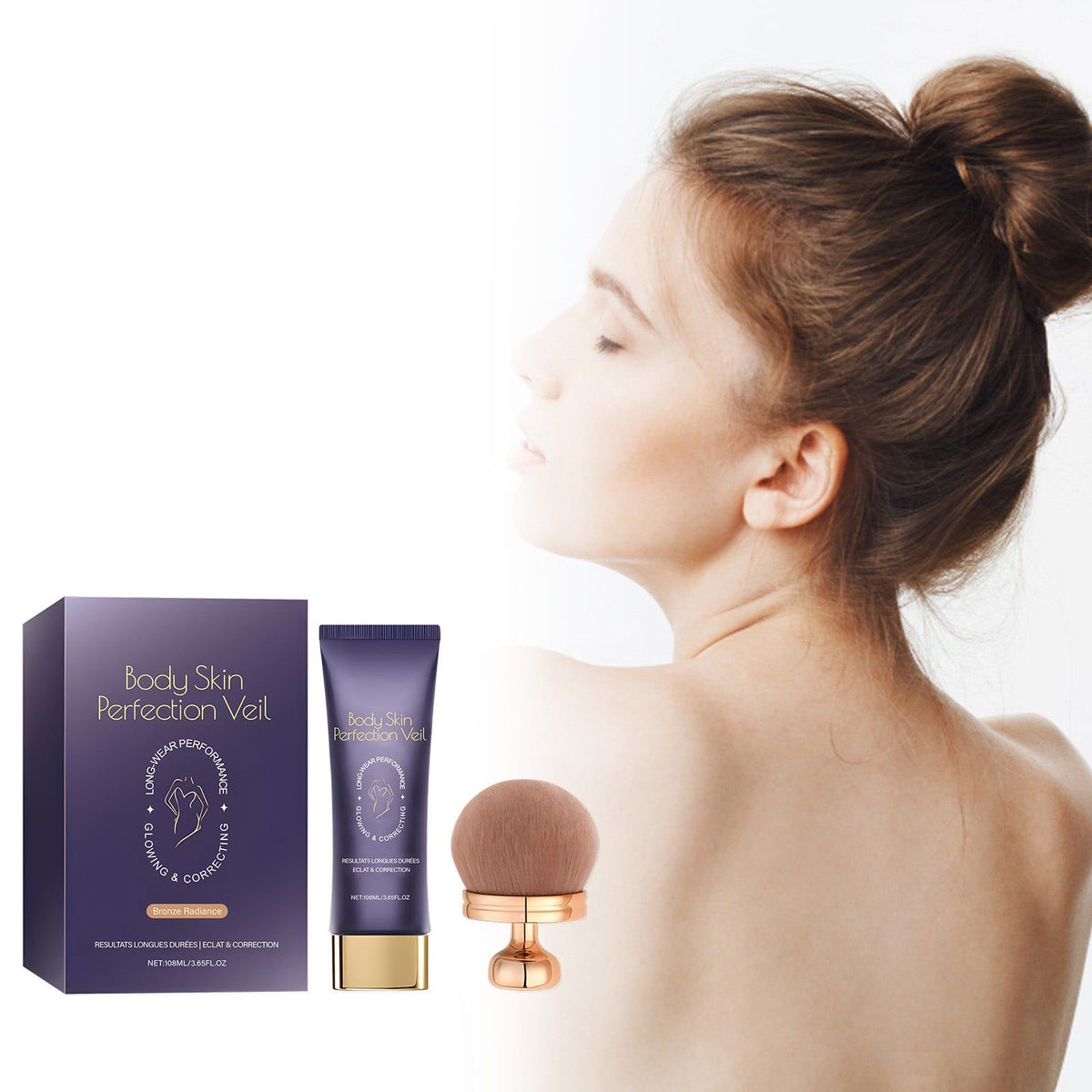 Bronze Radiance Body Concealer, Cover Up Defects, Hydrating, Long-Lasting, Flawless Skin ,1set