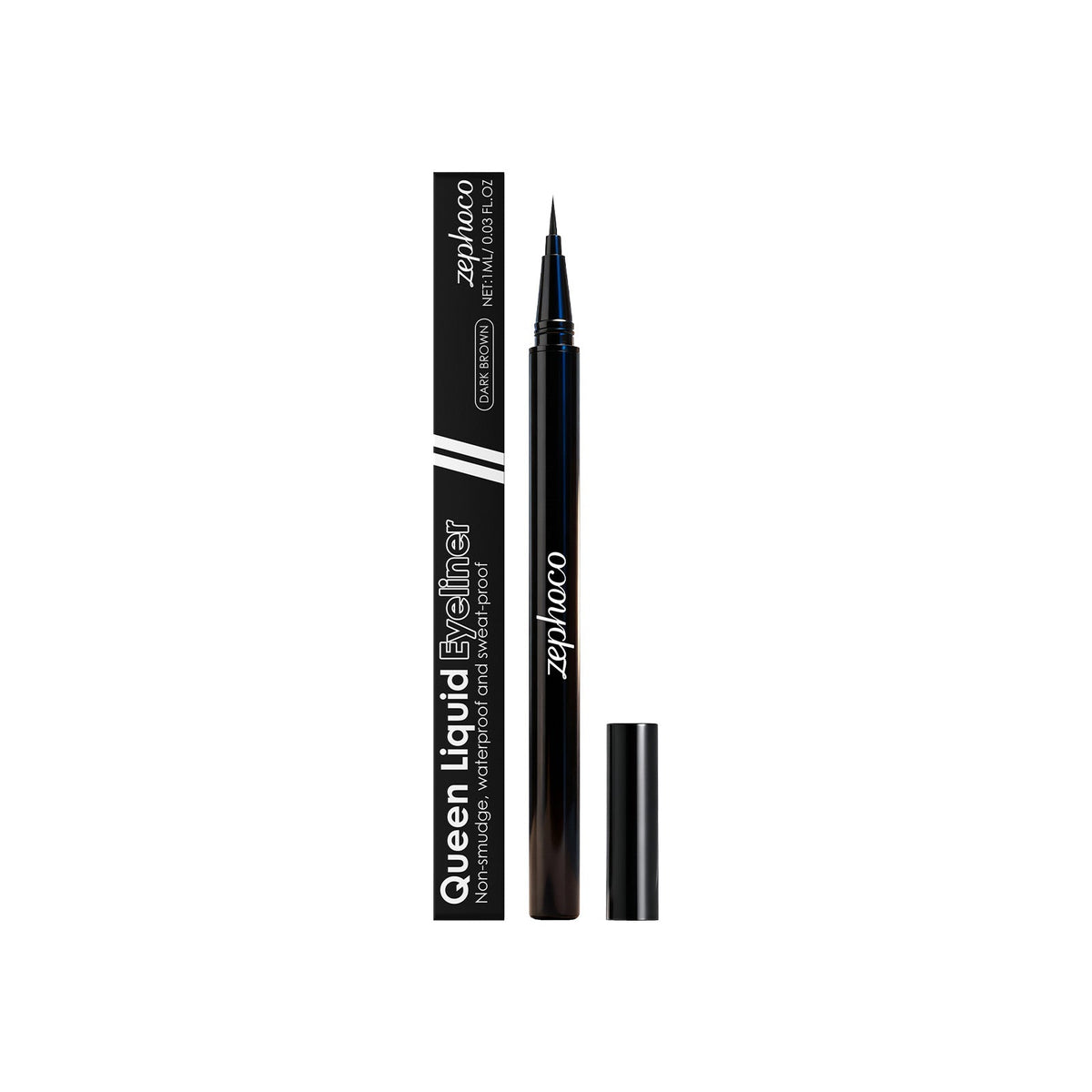 Dark Brown Liquid Eyeliner Pen, Waterproof, Long-Lasting, Easy to Use, Flawless Eye Makeup ,1ml