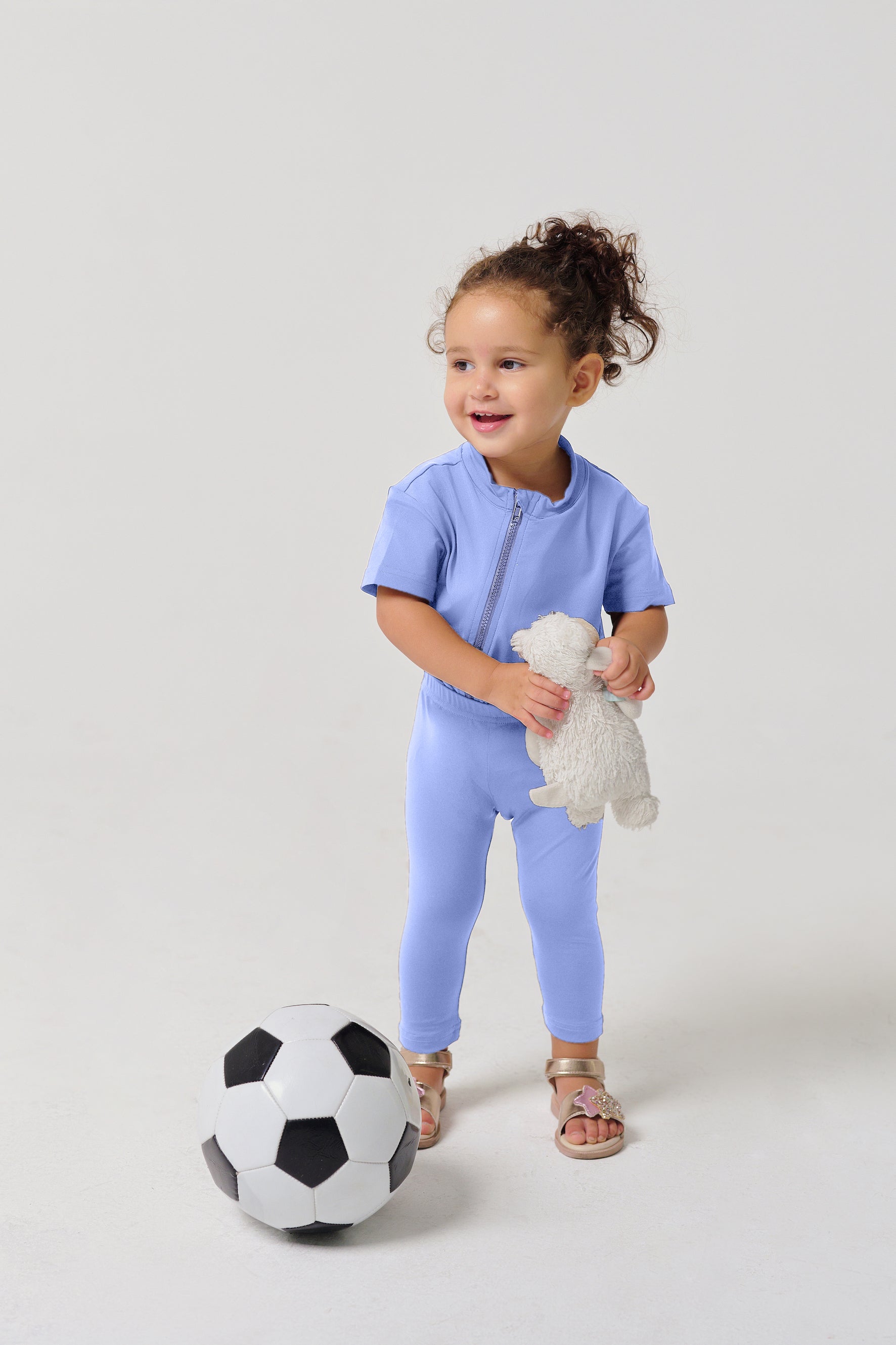 MULU Classic Unisex Baby Romper - Light Blue