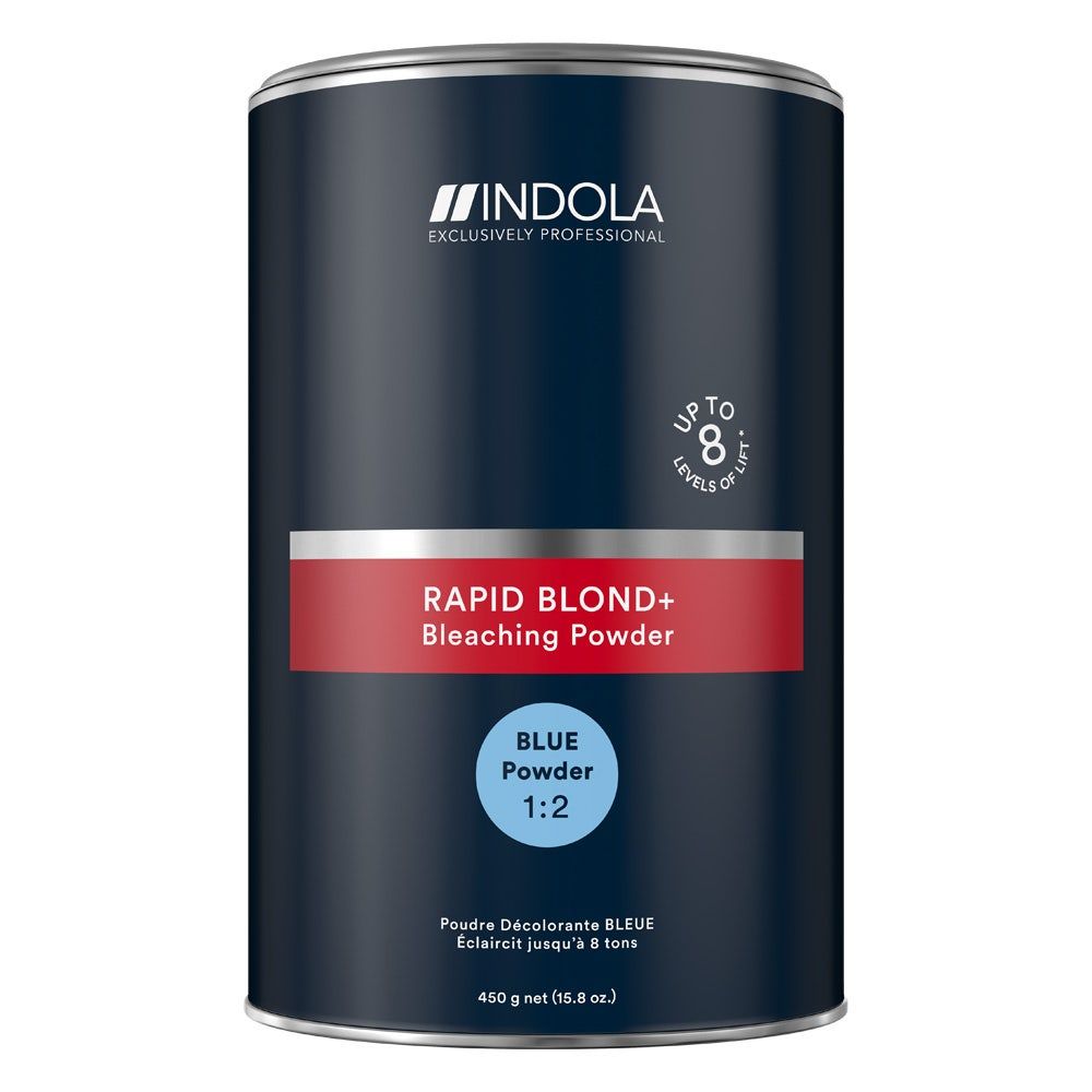 INDOLA Rapid Blond + Blue Bleach Powder, 450gm