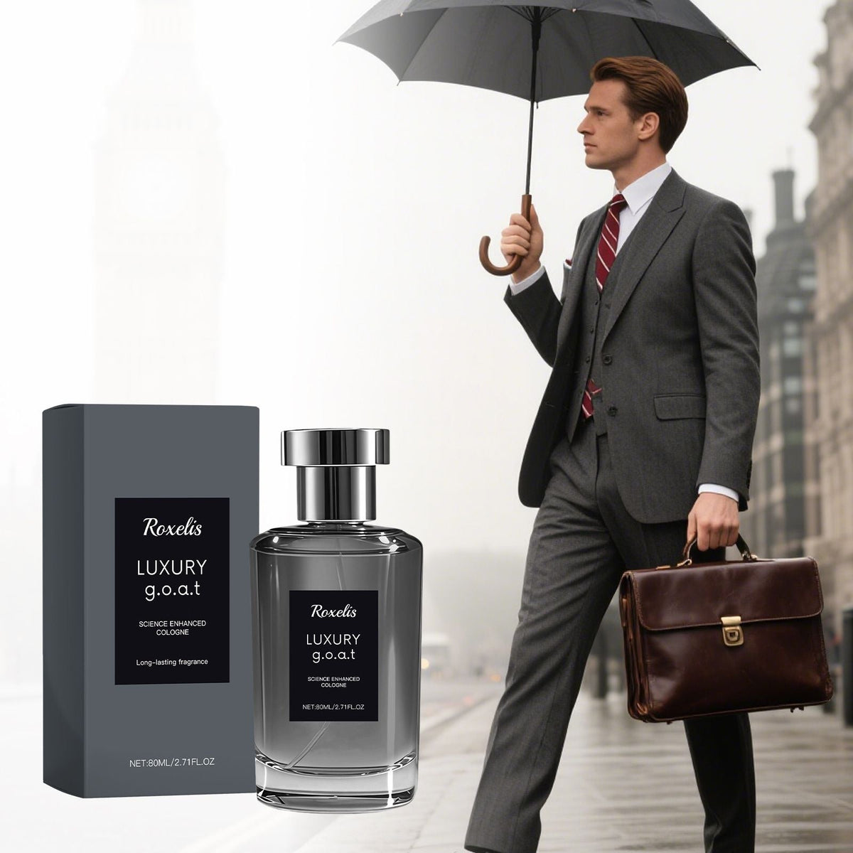 80ml Woody Floral Cologne with Fresh and Long Lasting