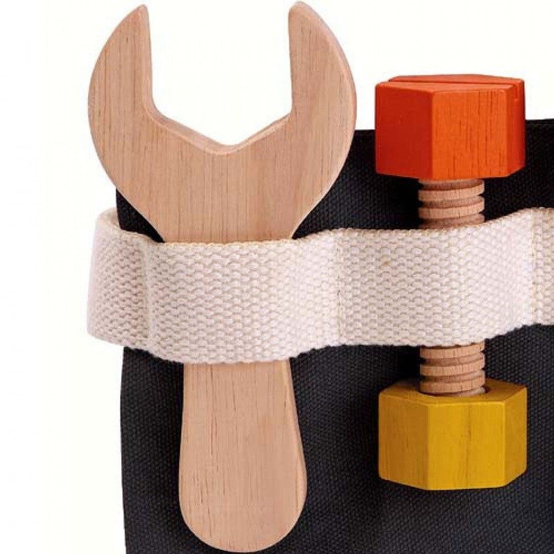 PlanToys Tool Belt — Wooden Pretend Play Set