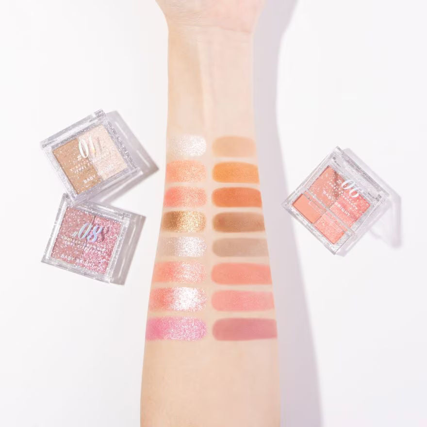 Jewel Eyeshadow 1.0+1.1g Baby Bright (M) #01 Everyday Wedding