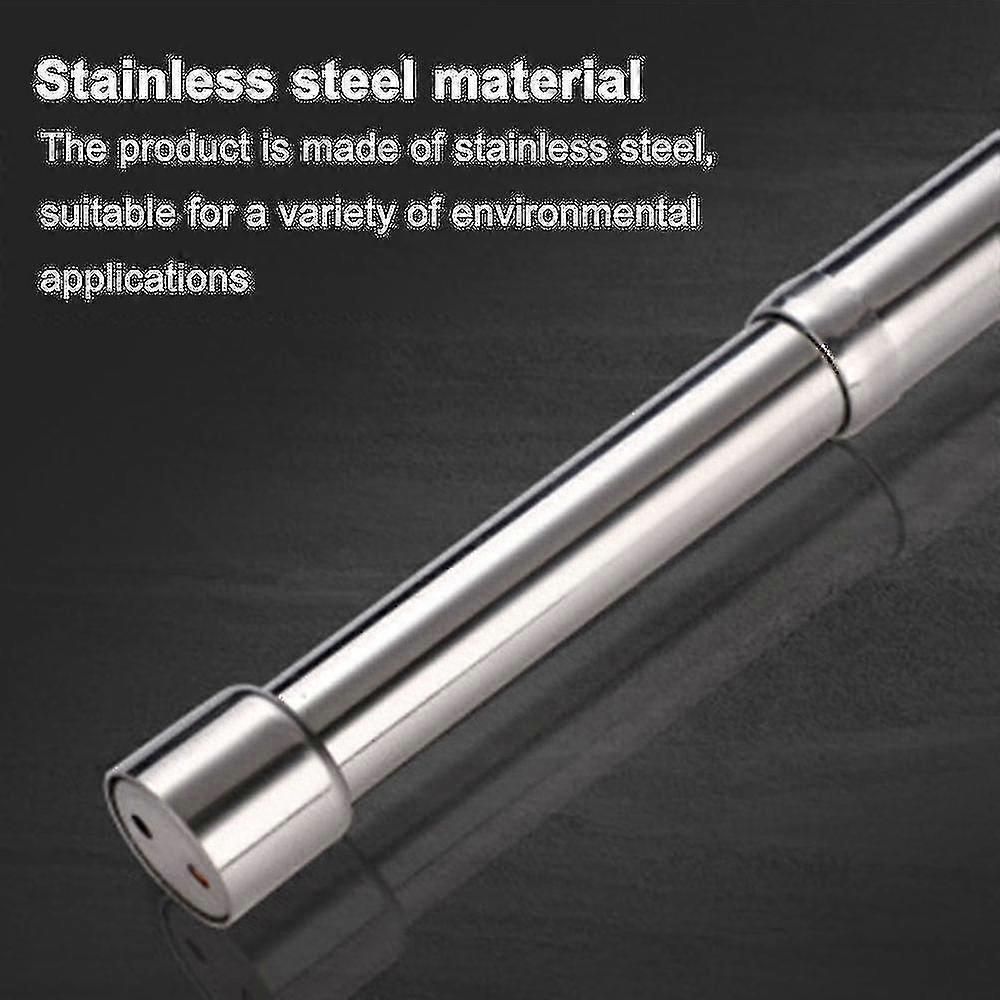 Adjustable Closet Rod 66 To 122 Cm Stainless Steel Clothes Rod Slide - zxin