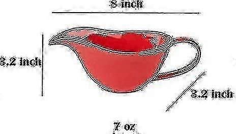 Classic Porcelain Easy Pour Gravy Sce Boat Creamer Pitcher. 7 Oz