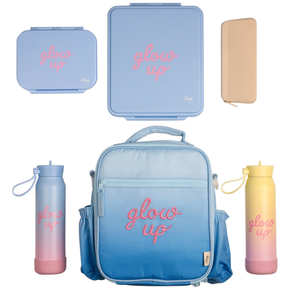Citron Insulated Lunchbag Backpack - Blue Glowup