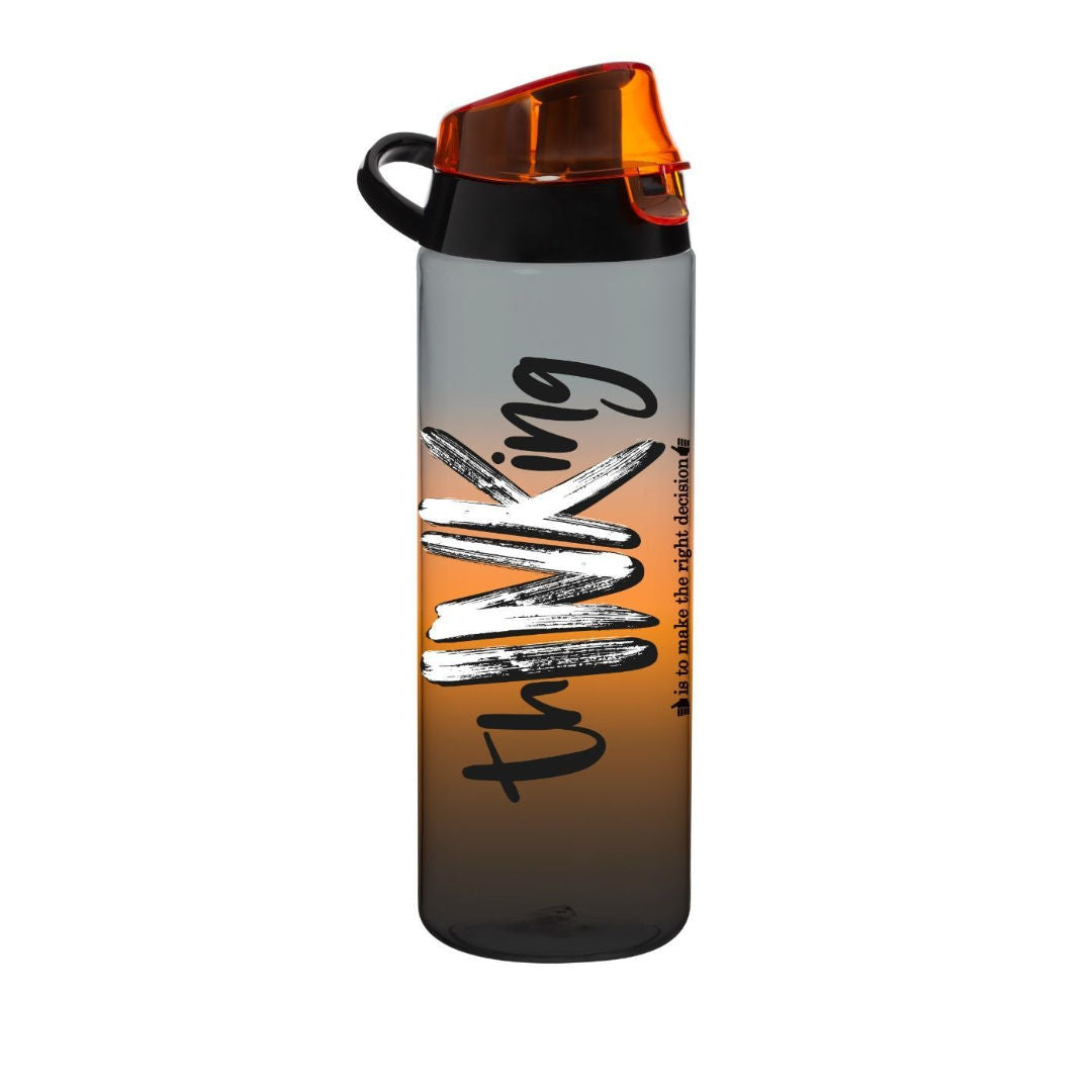 Herevin 750ml, Motivational Water Bottle With Flip-Top Lid & Carry Handle