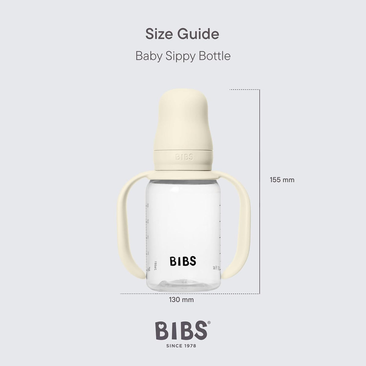 BIBS Baby Sippy Bottle - Blush (150ml)