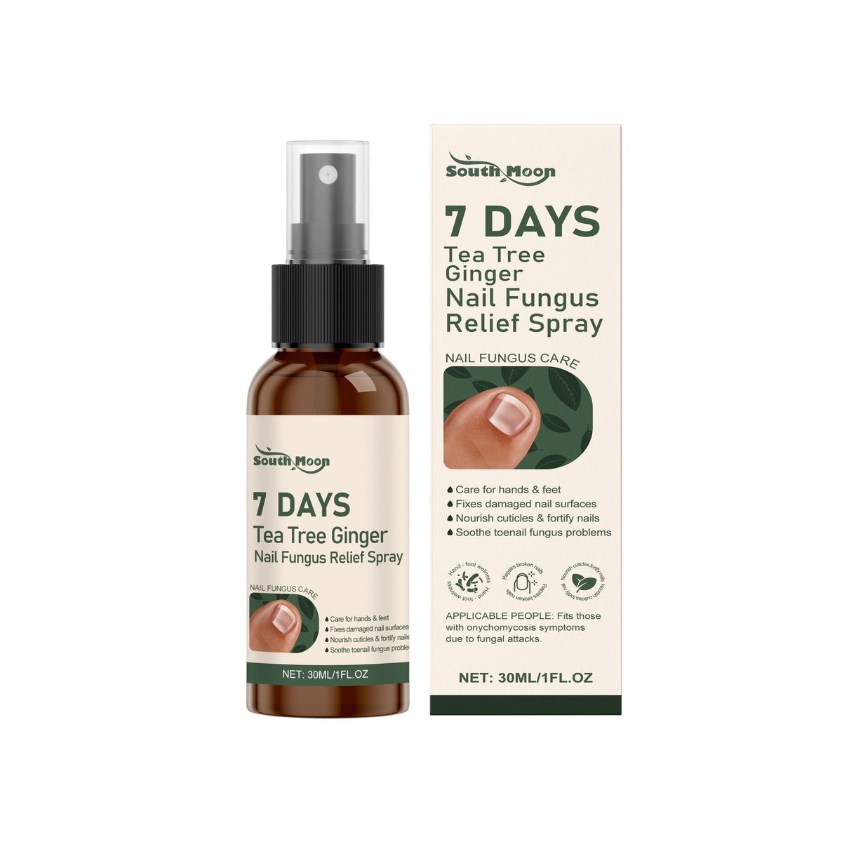 Nail Care Spray Refreshing Nail Hygiene Mist 30ml