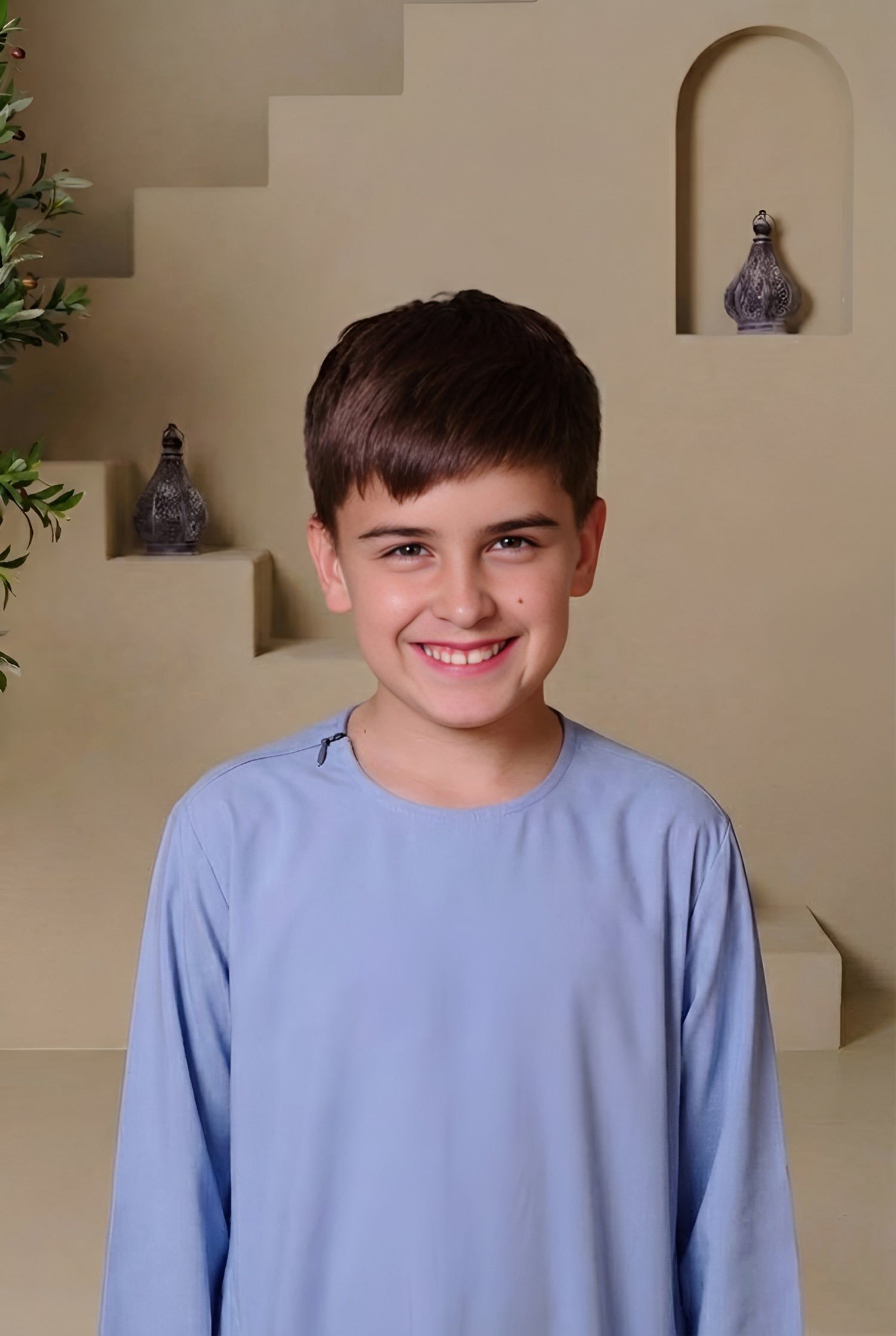 RAYAN Junior Kandura - Light Blue