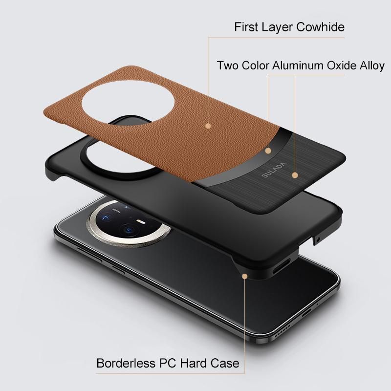 Leather Hybrid PC Case For Huawei Mate 70