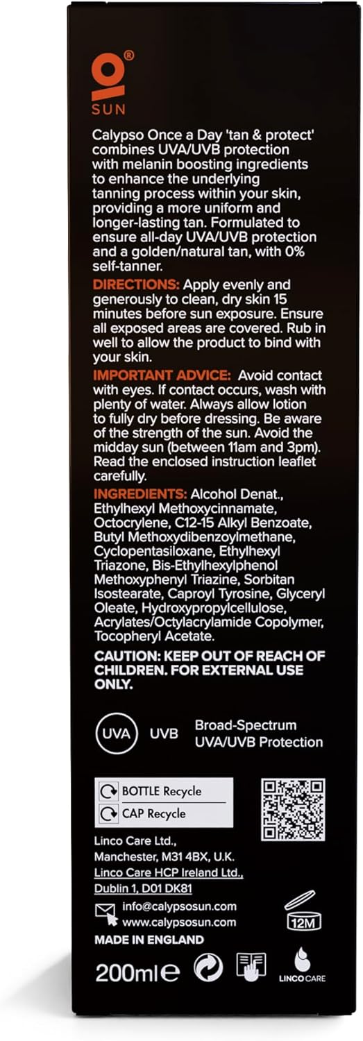 CALYPSO ONCE A DAY SPF25 TAN CRM 200ML
