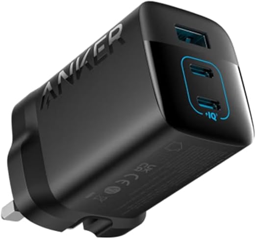 Anker 336 67W GaN Charger, 3-Port Fast Charger with Dual USB-C & USB-A