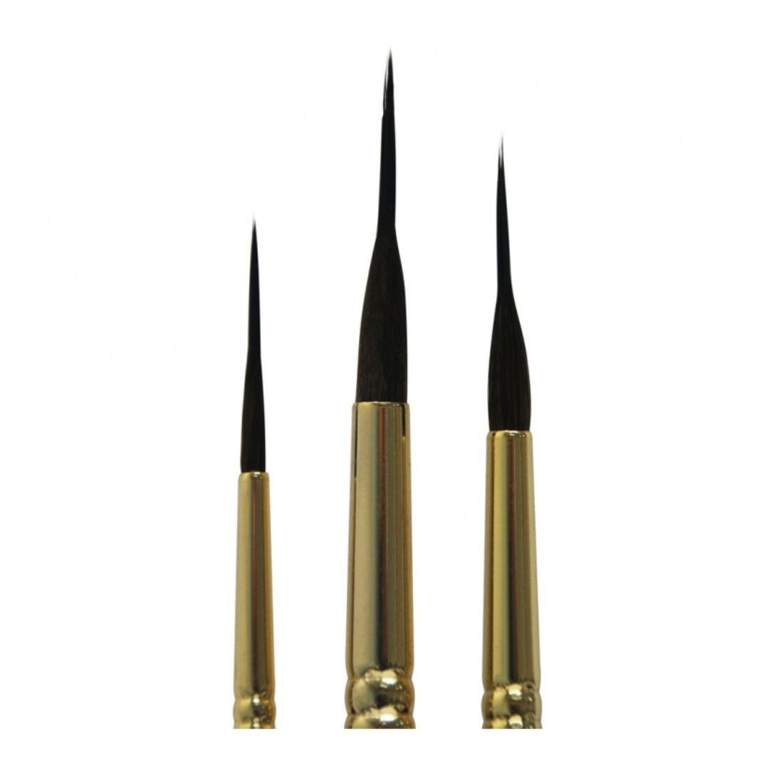 Mont Marte Flat Liner Brush Set, 3-Pieces, 06/10/16, BMHS0006