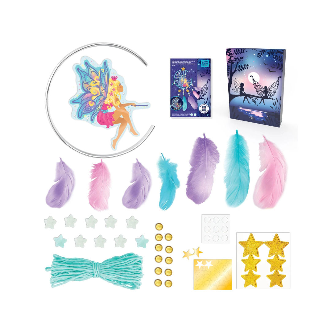 Box CanDIY Magical Forest Glow-in-the-Dark Dream Catcher Craft Kit 38 Pieces, 6+ years