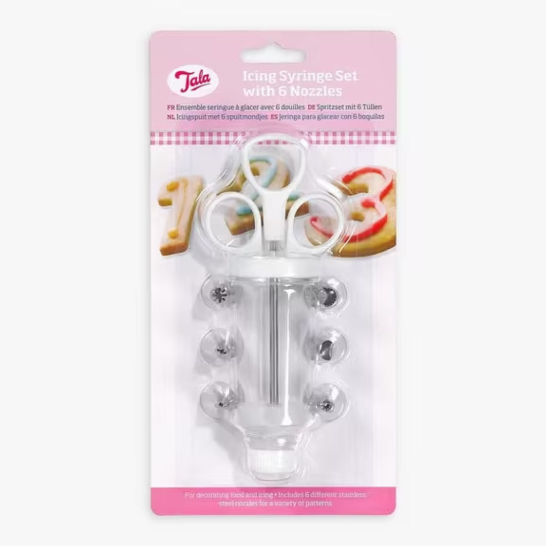 Tala 6 Pieces, Icing Syringe Nozzles Set, Model 10A09934