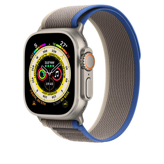Ultra GPS + Cellular, 49mm Titanium Case with Trail Loop - M/L