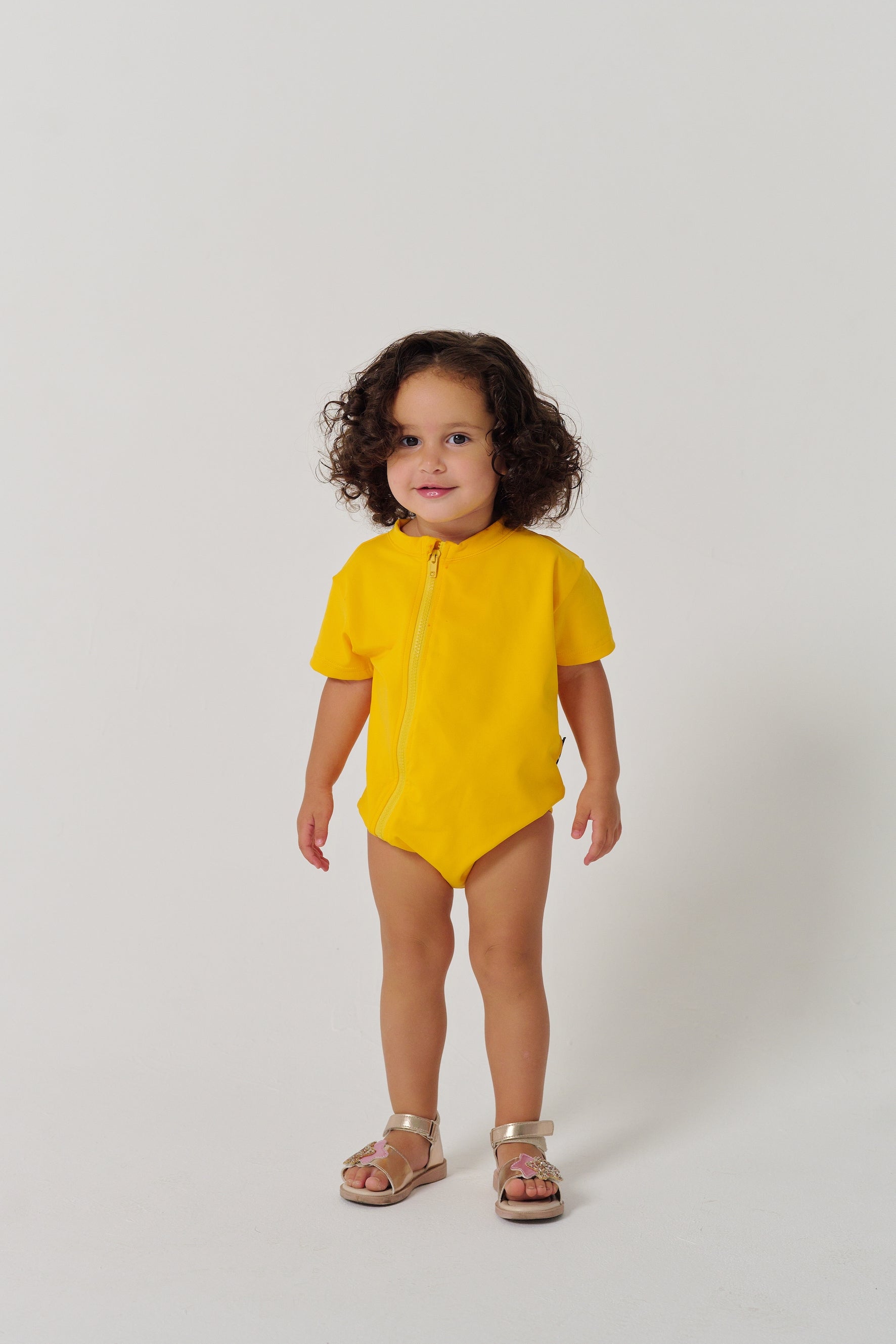 MULU Classic Unisex Baby Romper - Yellow