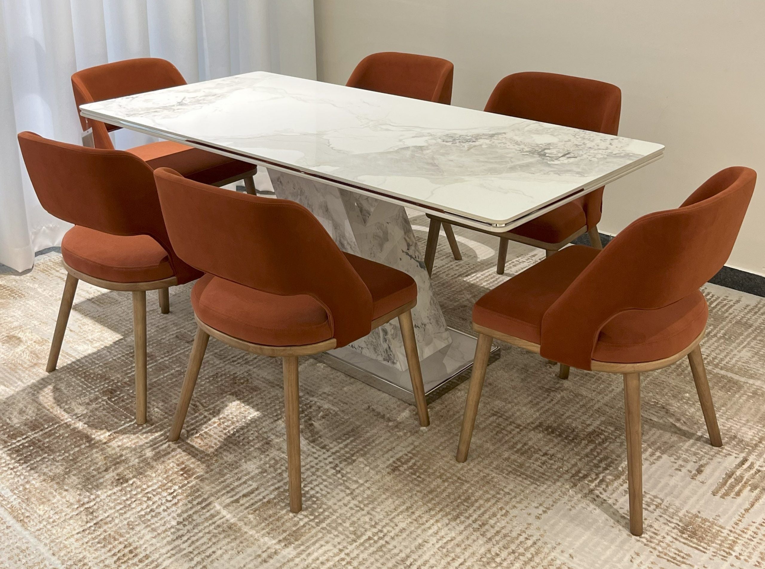 Pedestal Dining Room Set #DC-9112