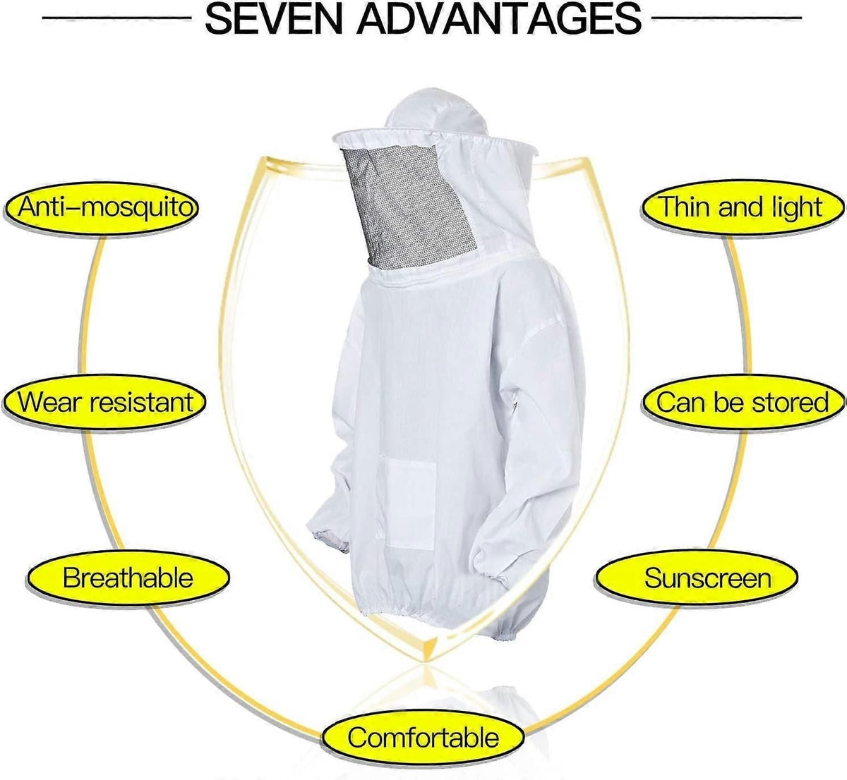 Professional Beekeeper Jacket With Removable Hat