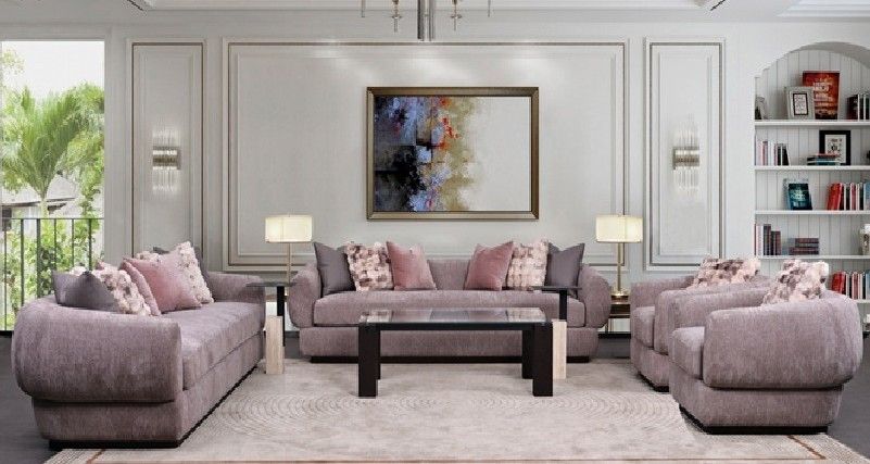 Blush Pink Living Room Set #XD-923