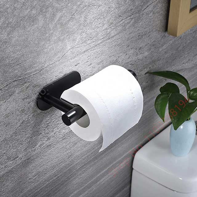 Wall Mount Toilet Towel Paper Holder - Space-Saving Bathroom Storage Organizer