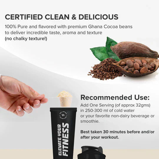 Wellbeing Nutrition Superfood Plant Protein Dark Chocolate Hazelnut