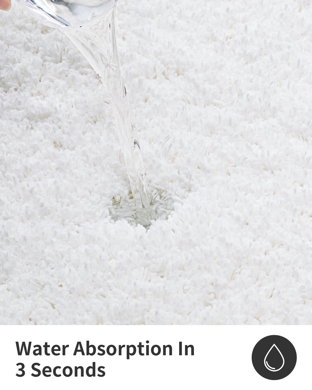 AIESY® Super Absorbent Washable Non Slip Thick Bath Mats