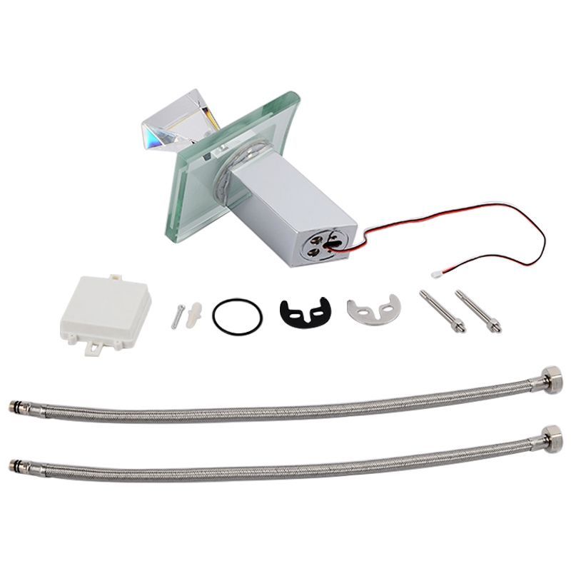 LED Waterfall Faucet Colorful Temperature Control Color-changing Anti-scalding Faucet Color-changing Faucet