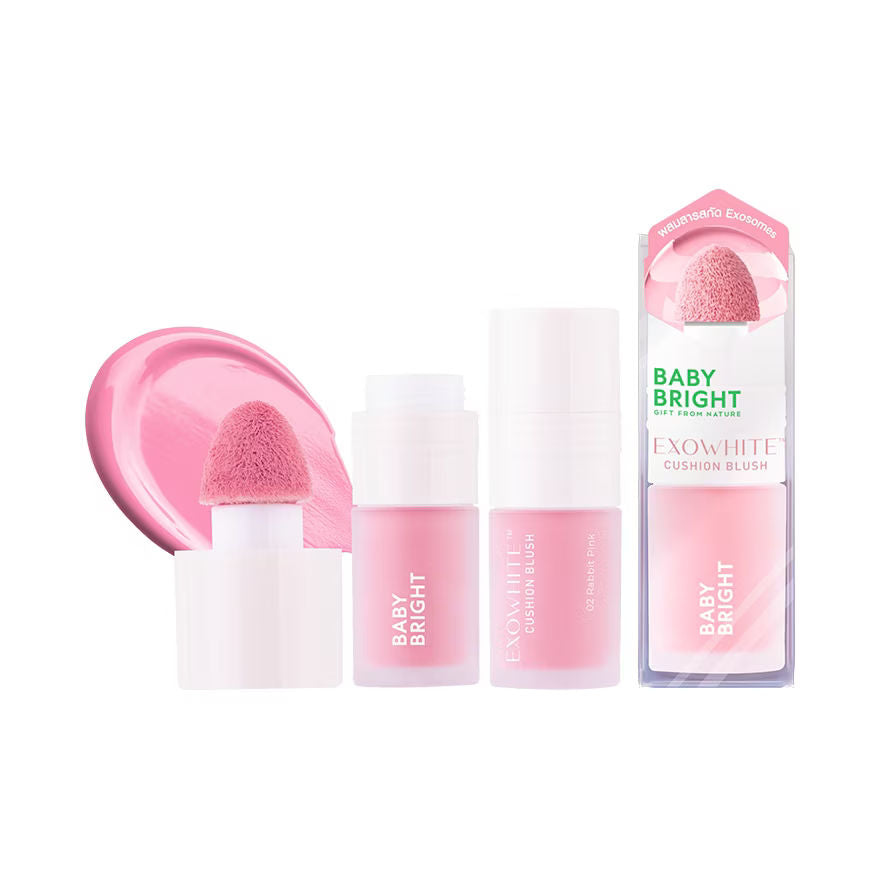 Exowhite Cushion Blush 4ml Baby Bright (M) 02 Rabbit Pink