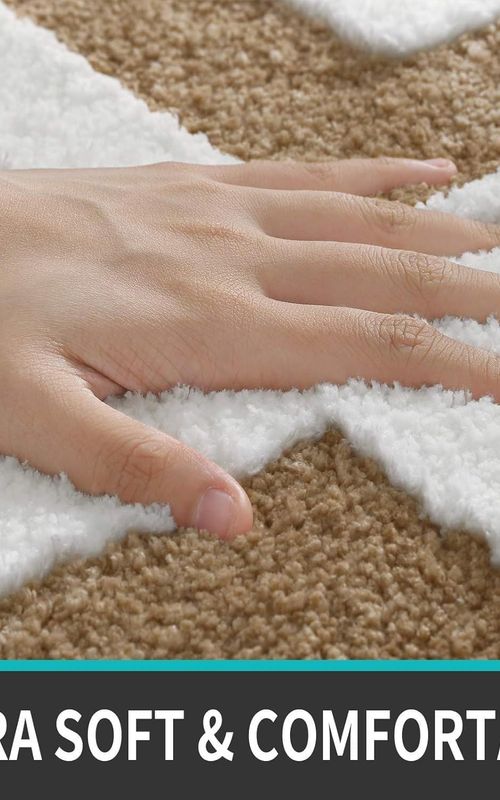 AIESY® Beautiful Luxury Rectangle Quick Dry Bath Mat