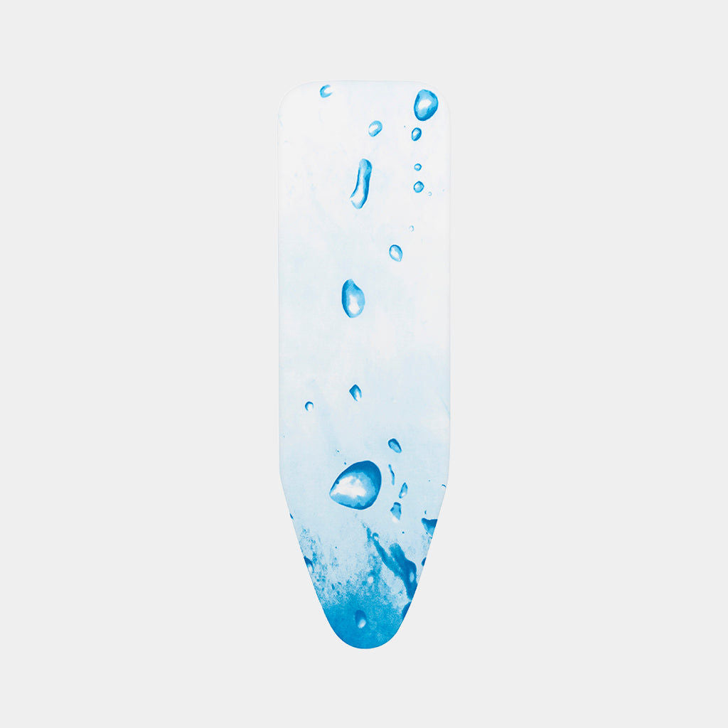 Brabantia 130182 Iron Table Cover A,110x30cm Cotton, 4mm Foam & 4mm Felt Ice Water