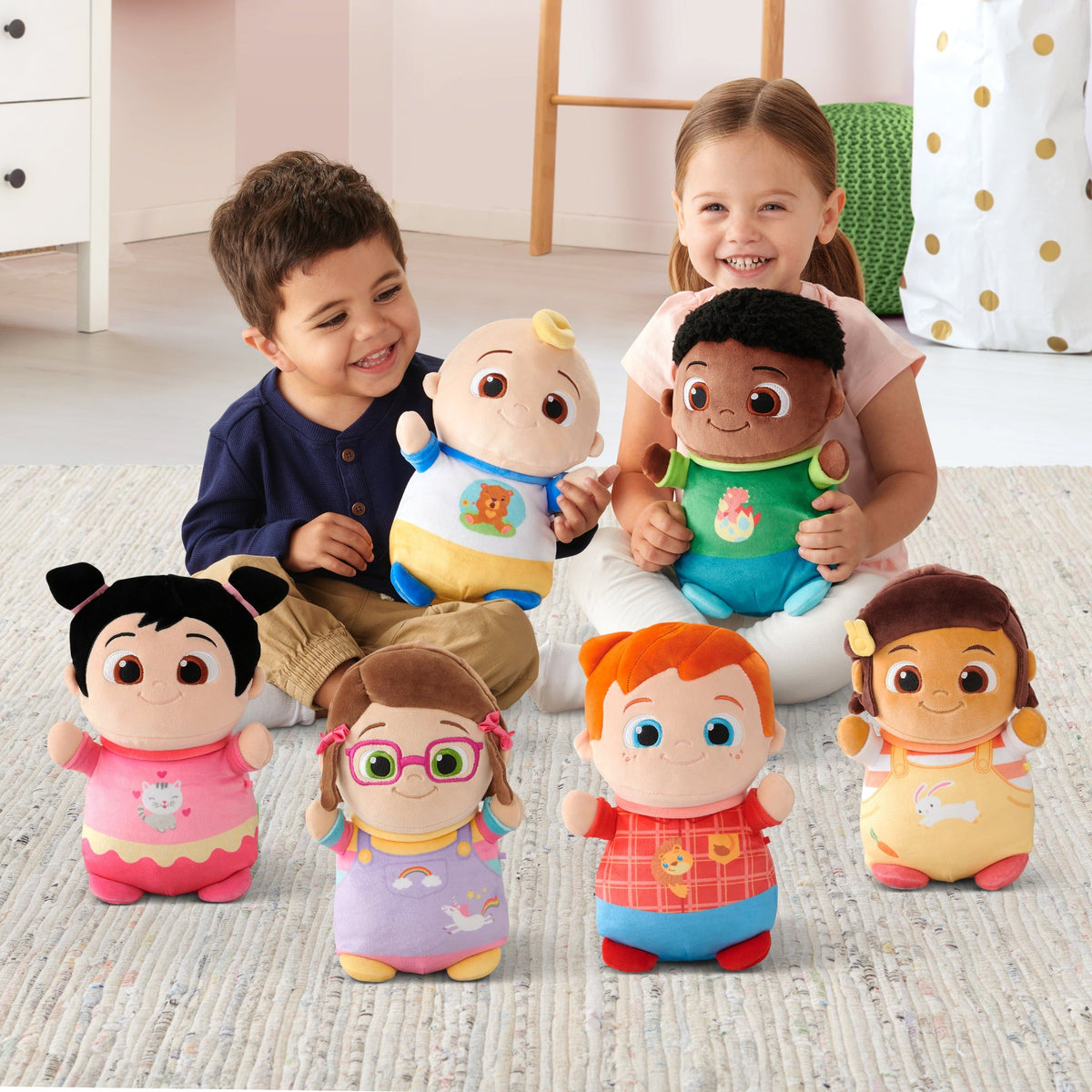 CoComelon Squishmallow HugMees Plush – Soft & Squishy Character Toys