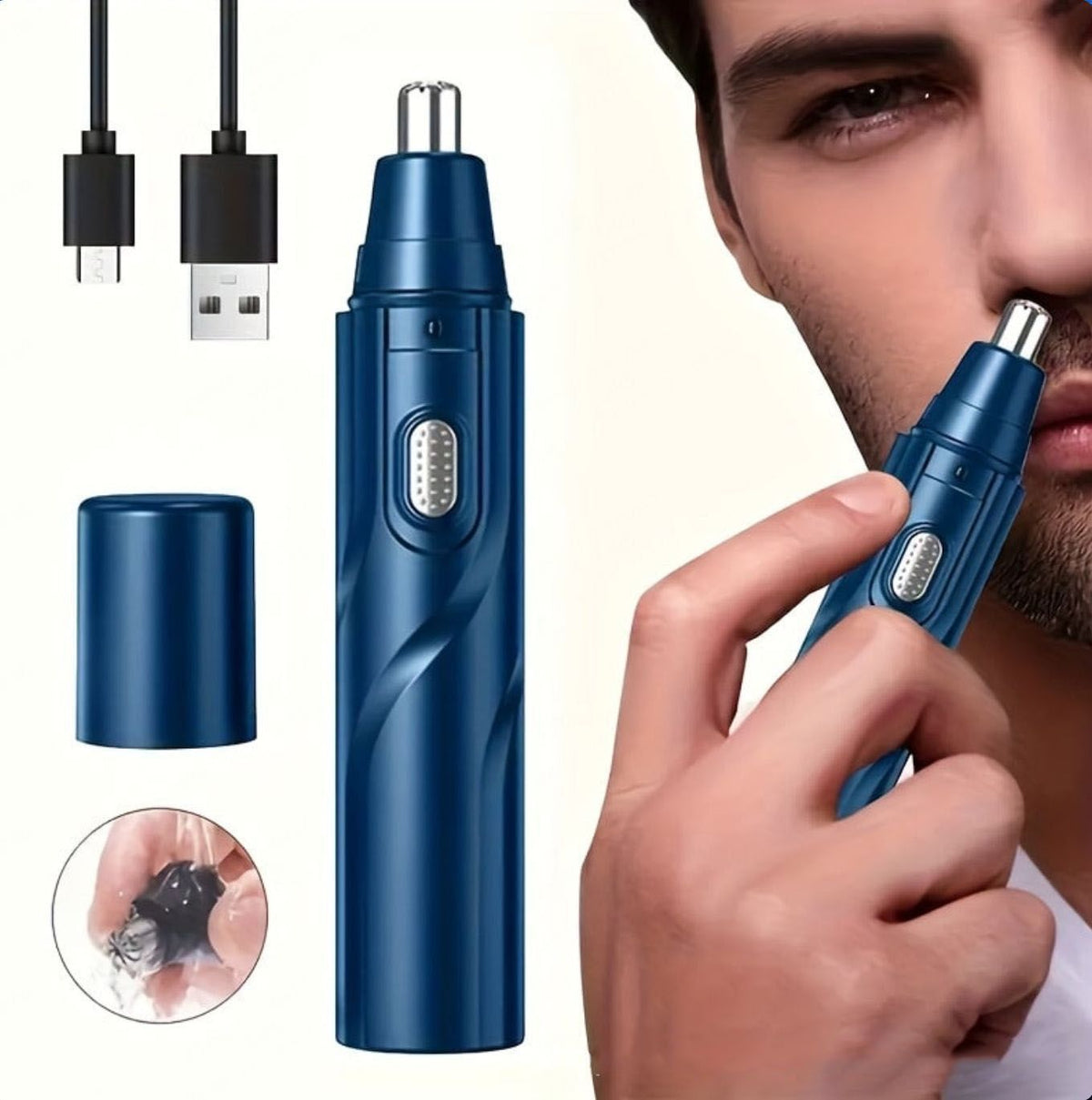 Portable USB Nose Hair Trimmer Kit