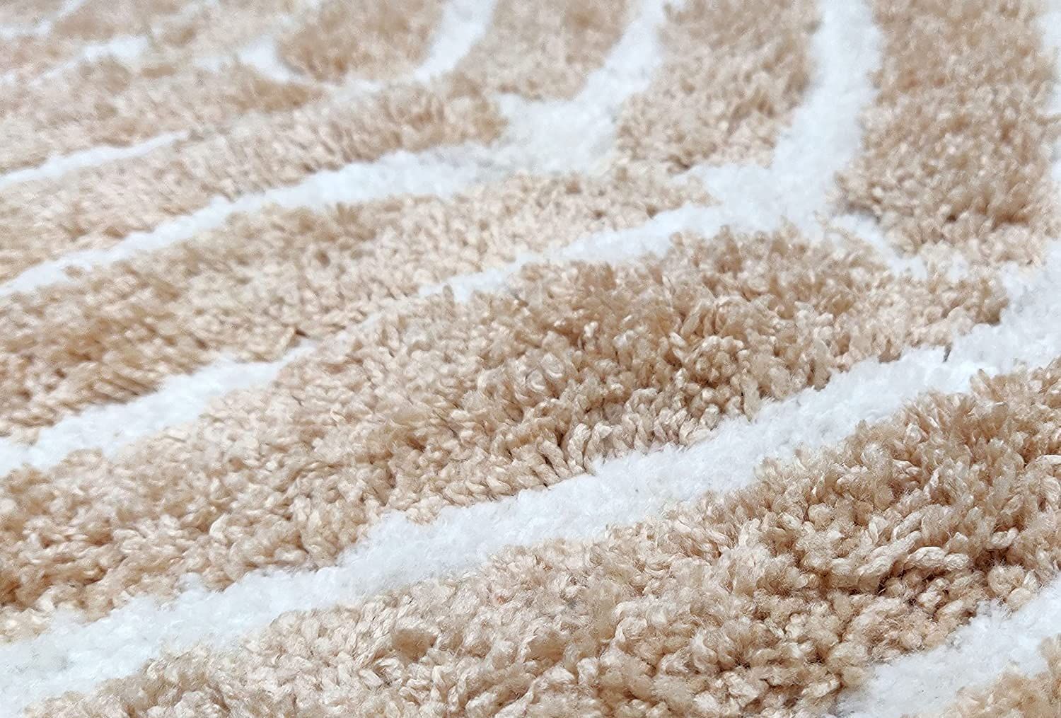 AIESY®- Fluffy Washable Non Slip Micro-Poly Runner Rug