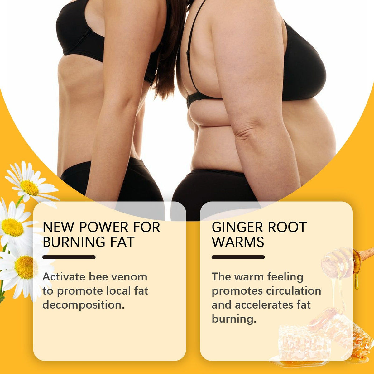 Bee Venom Slimming Cream, Body Shaping, Fat Burner, Lymphatic Drainage, Fast Results ,50g