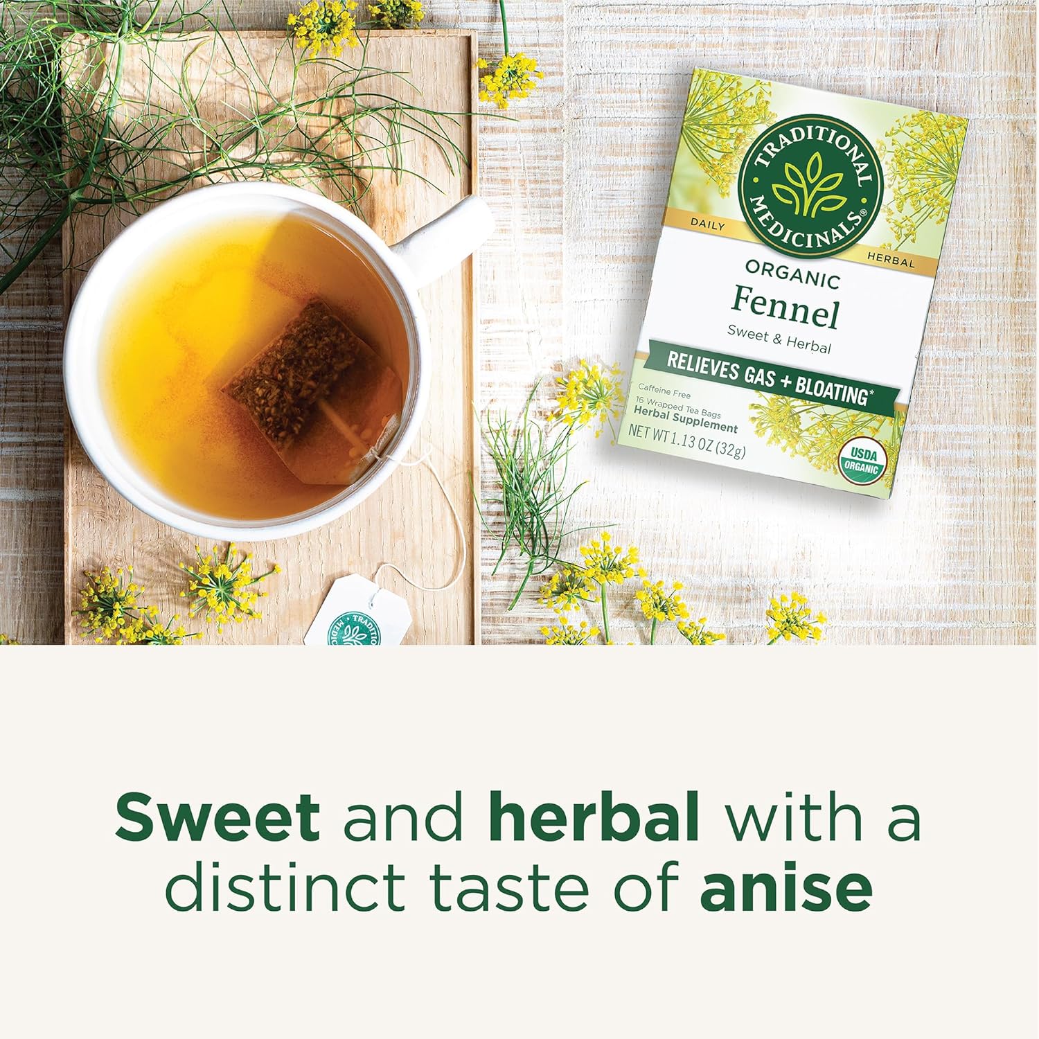 Traditional Medicinal Fennel Organic, 16 Teabags