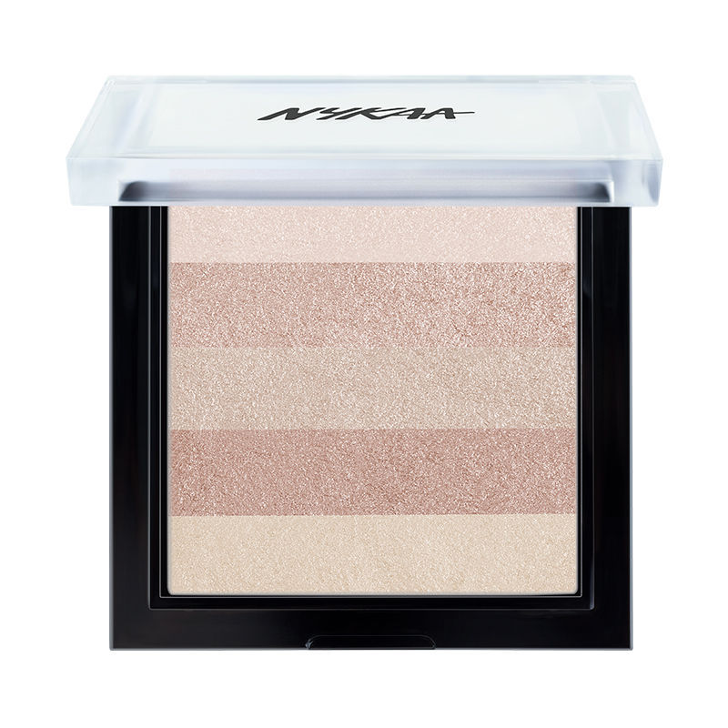 Nykaa Glow Goals! Shimmer Brick Highlighter Palette Good Old Gold