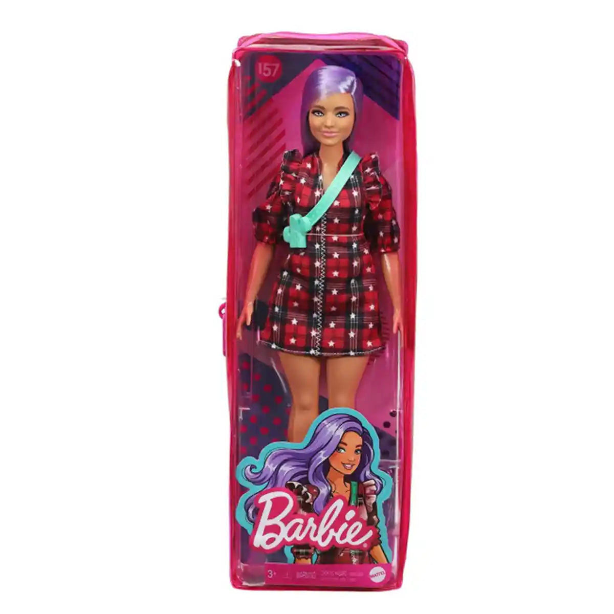 BARBIE FASHIONISTAS DOLL - PLAID DRESS