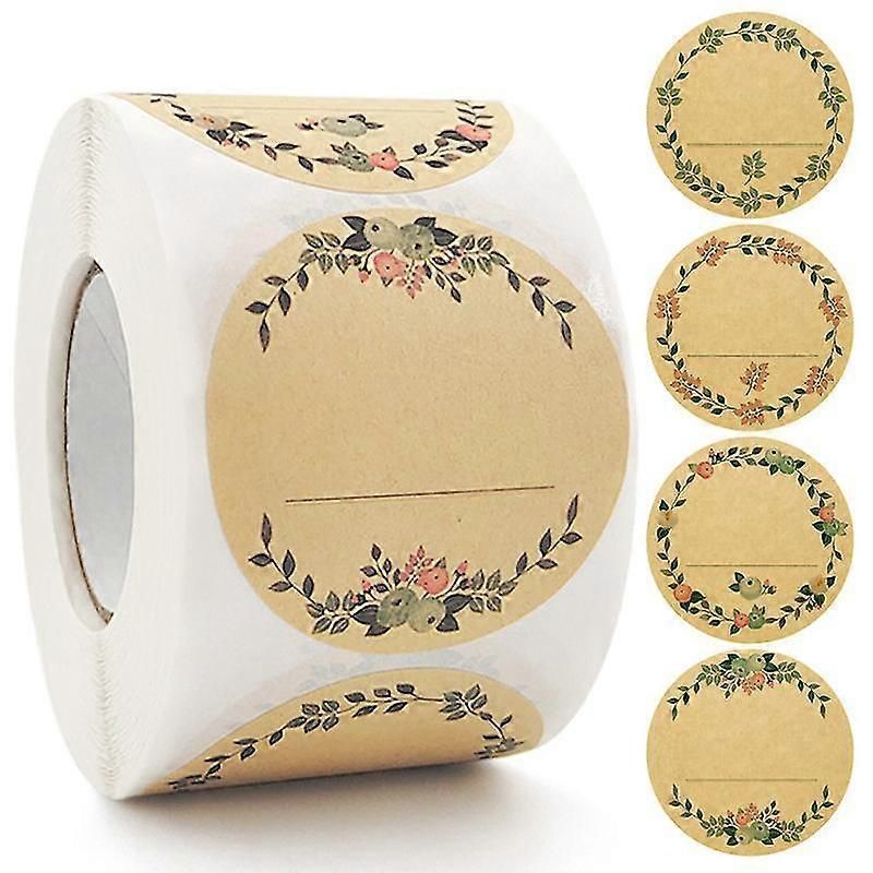 Kraft Paper Stickers, Self-adhesive Labels, Jam Jar Stickers