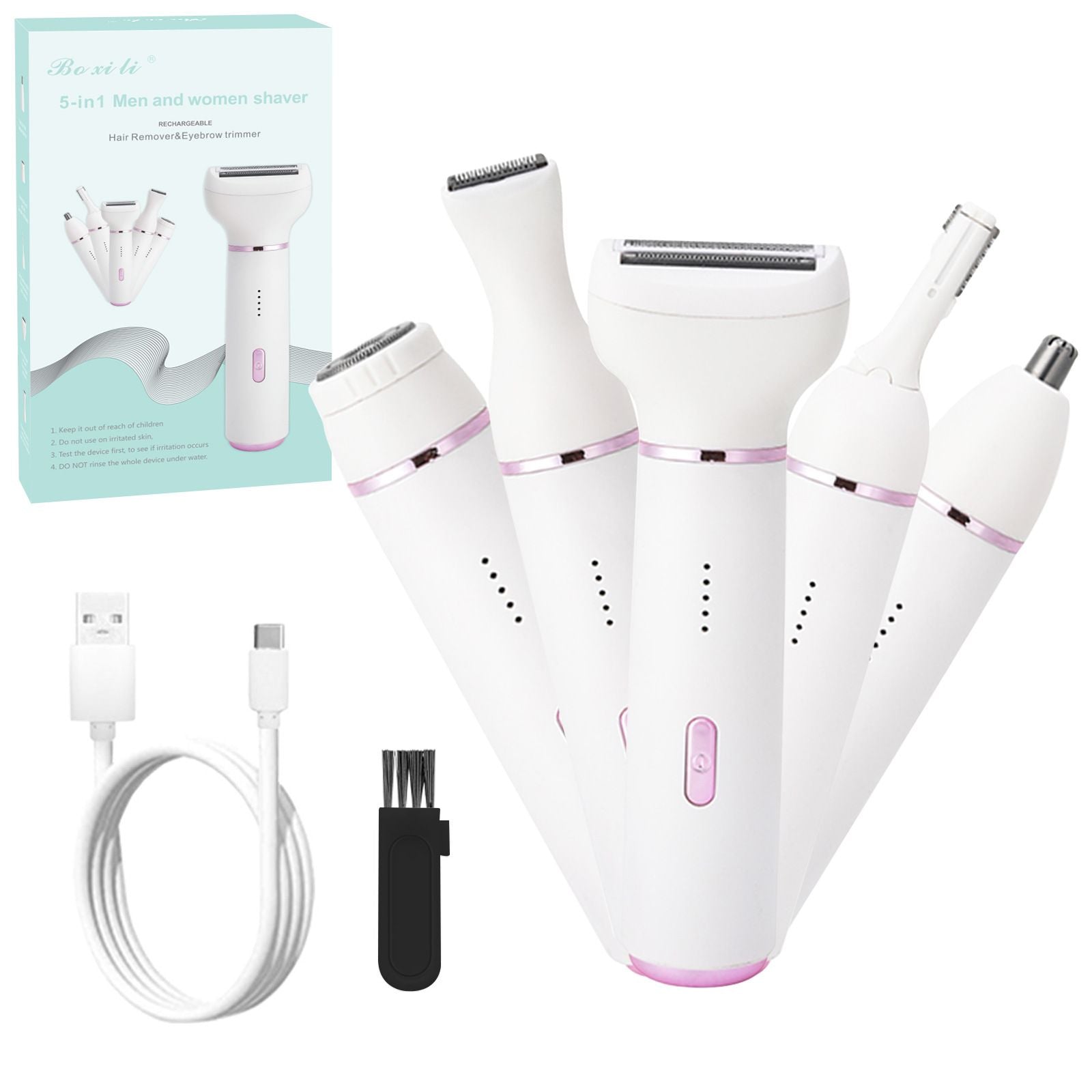 5-in-1 Women's Electric Hair Remover