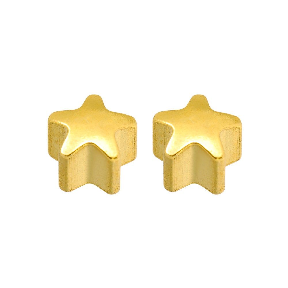 Caflon Singles Shapes Star Gold Plated Blu System Earring
